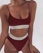 Sequin Edge Bikini Set